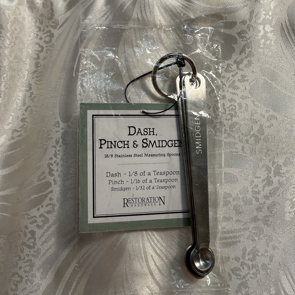 New Restoration Hardware Dash Pinch & Smidgen Measuring Spoons